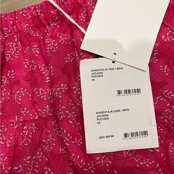 NWT ISABEL MARANT ETOILE Jocadia Short Skort Fuchsia Pink - Picture 7 of 8